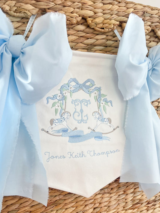 Baby Boy Rocking Horse Banner