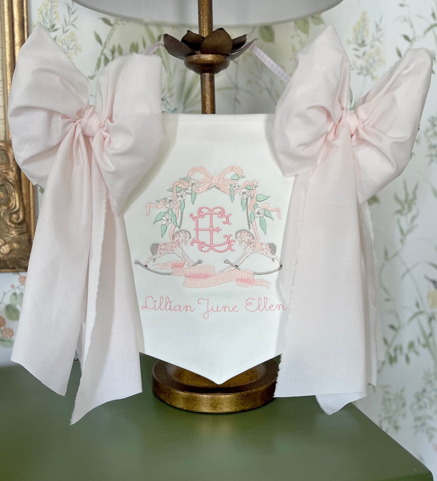 Baby Girl Rocking Horse Banner