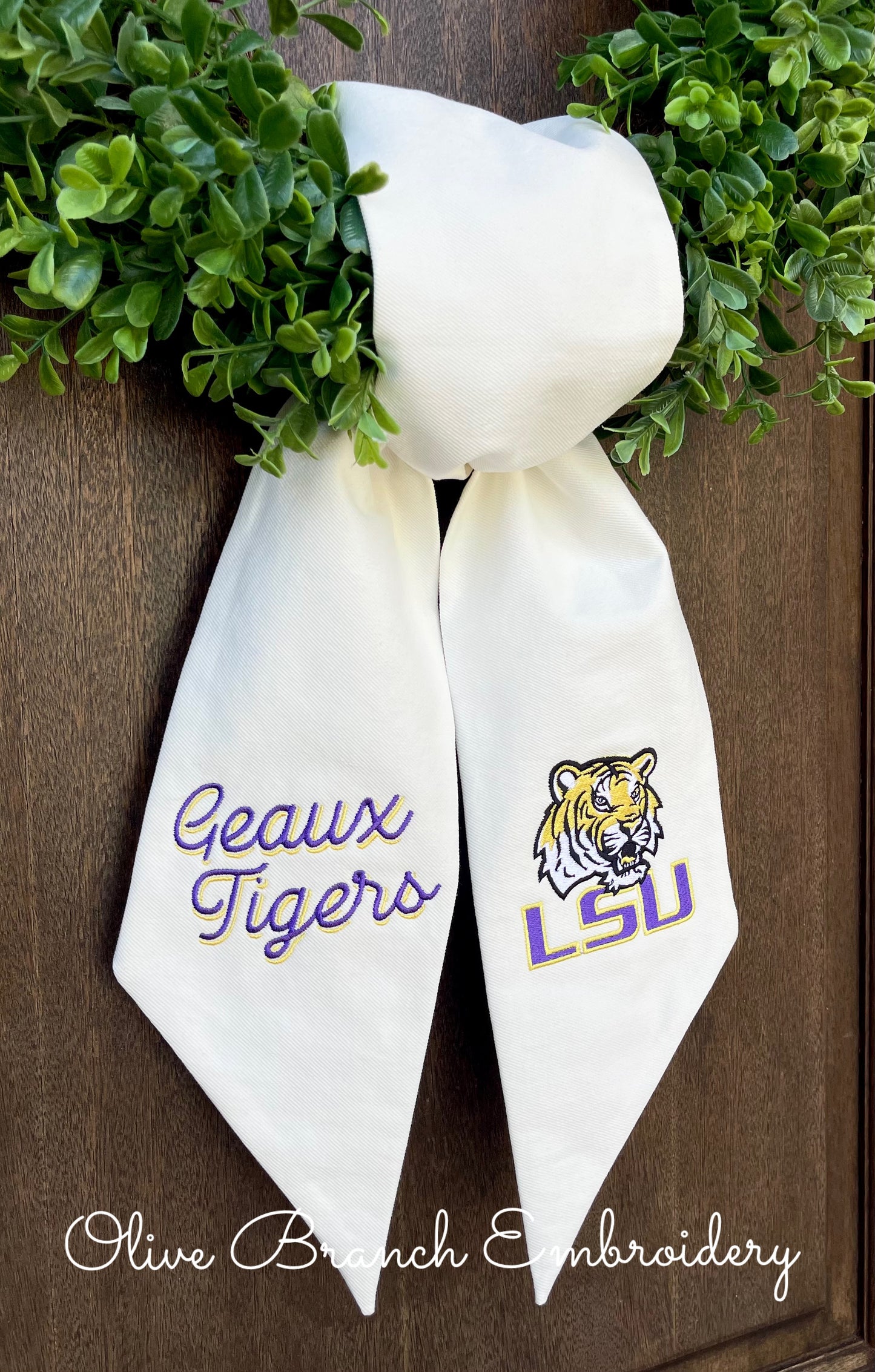 Football Wreath Sash - Pick Your Team