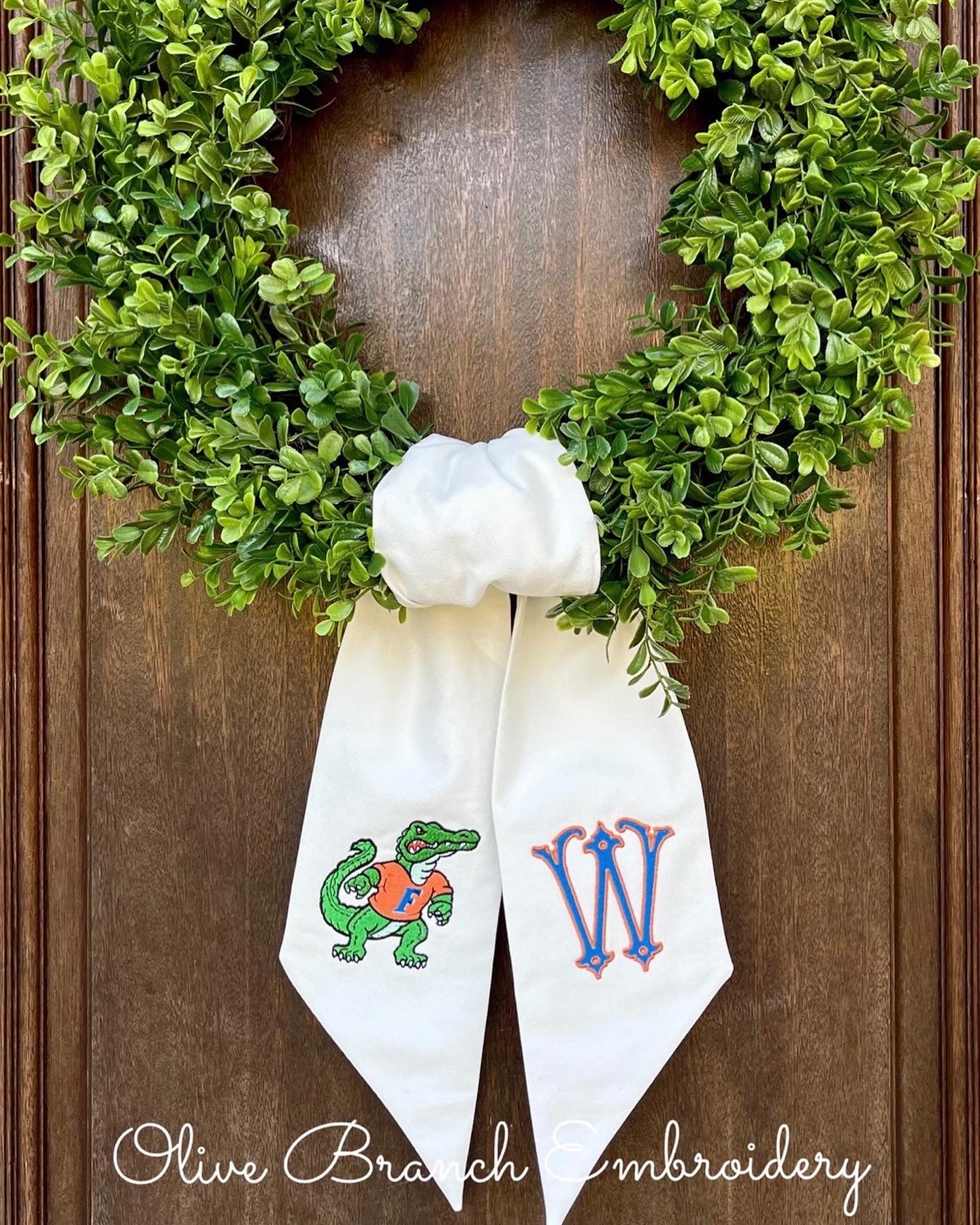 Football Wreath Sash - Pick Your Team