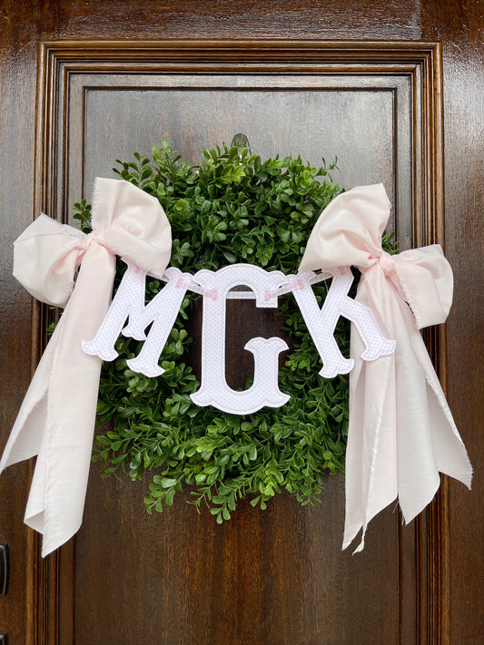 Fancy Monogram Banner