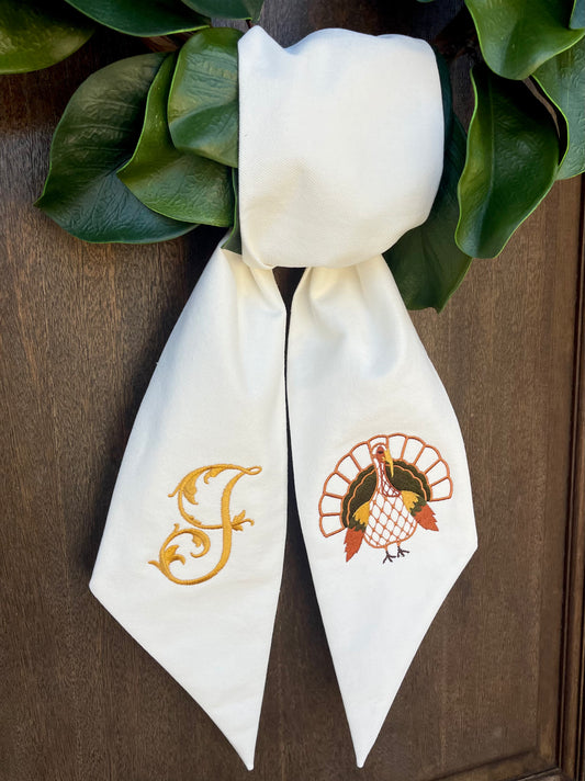Thanksgiving Wreath Sash