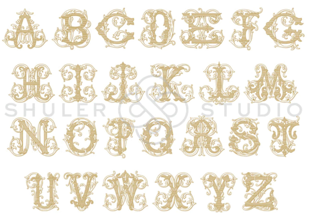 Pumpkin Monogram Wreath Sash