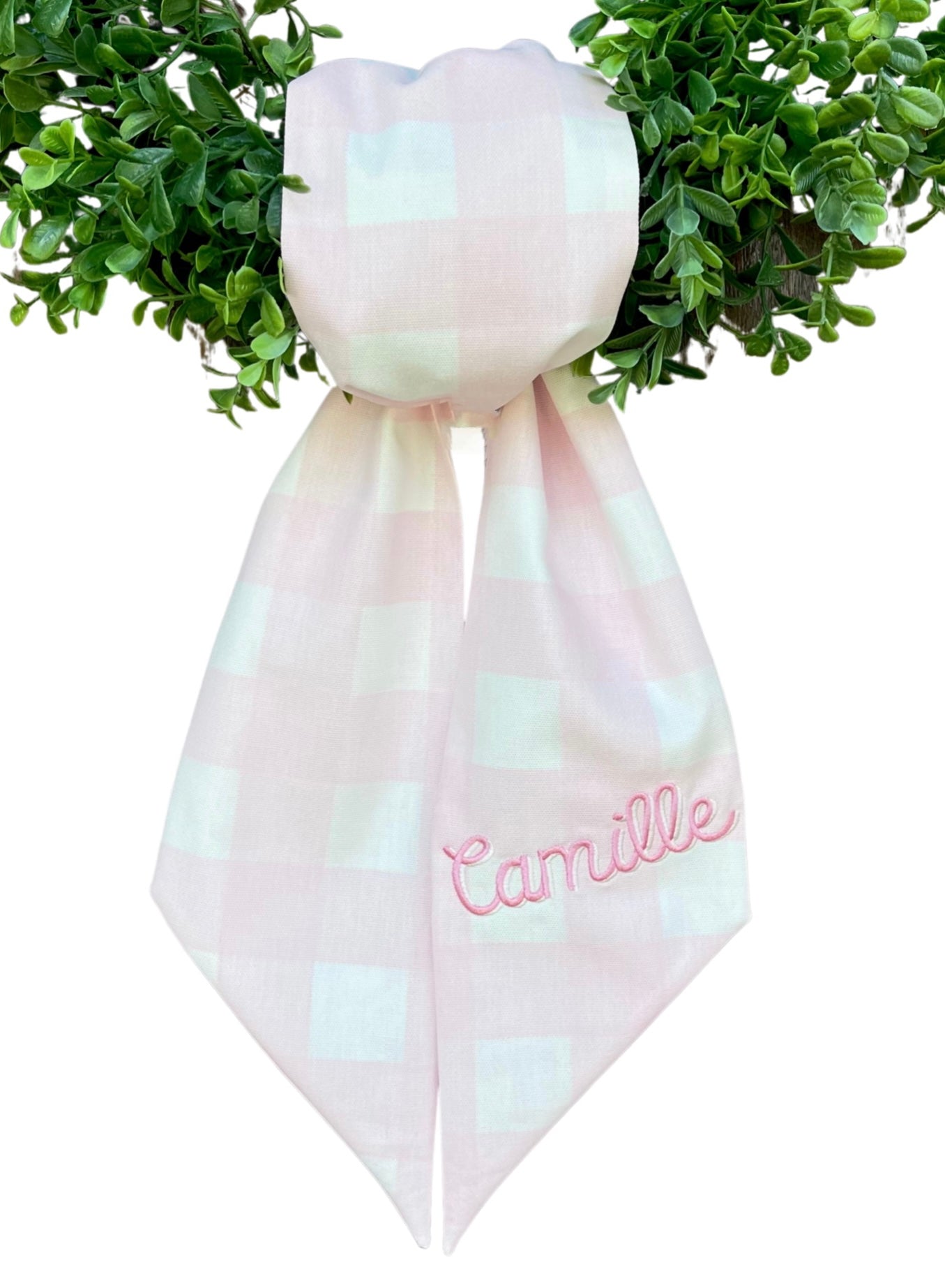 Pink Gingham Sash