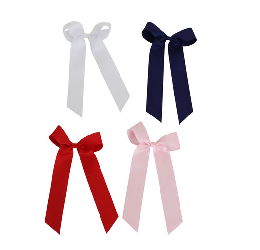 Long Tail Bow with Embroidery