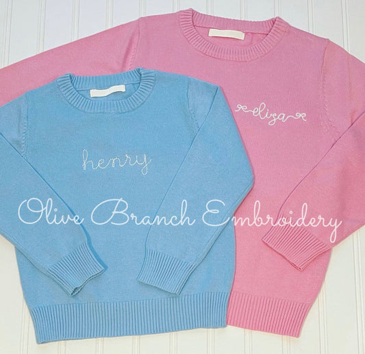 Children’s Sweater with Embroidery