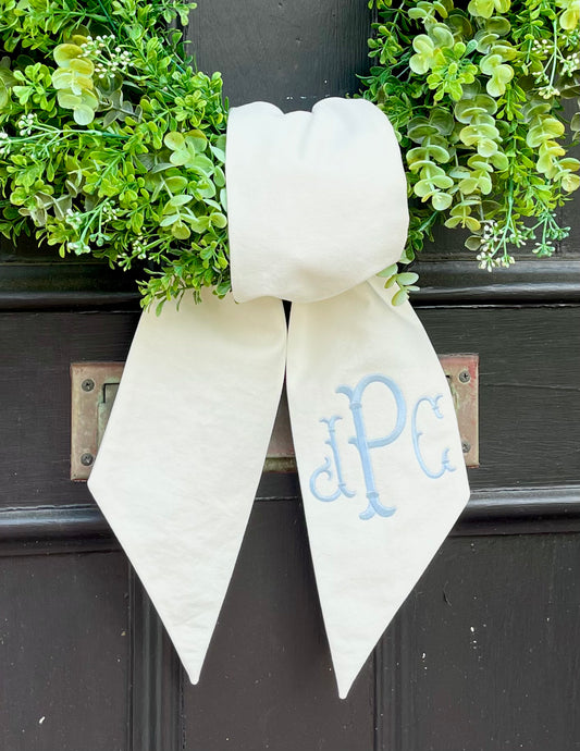 Fishtail Wreath Sash