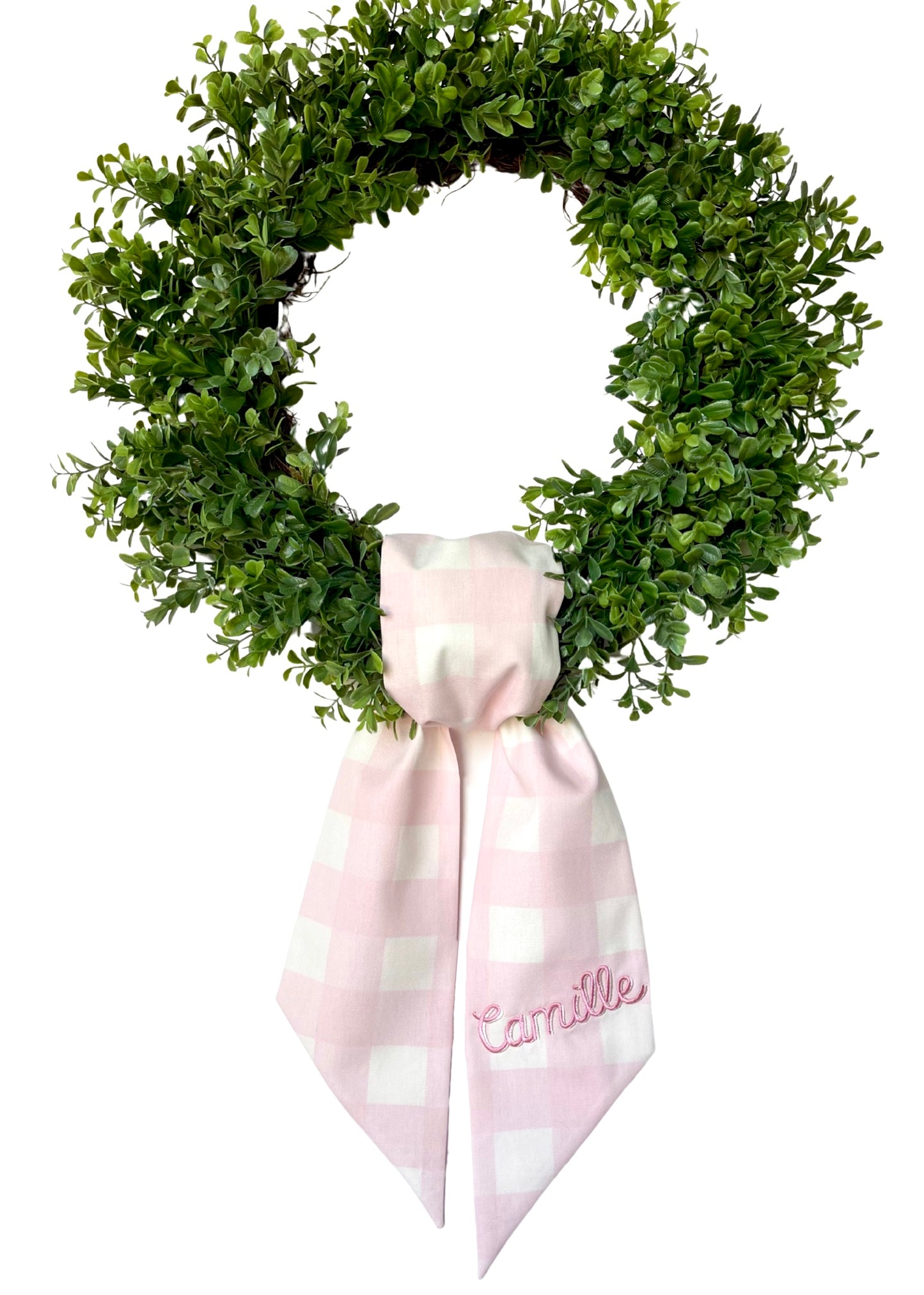 Pink Gingham Sash