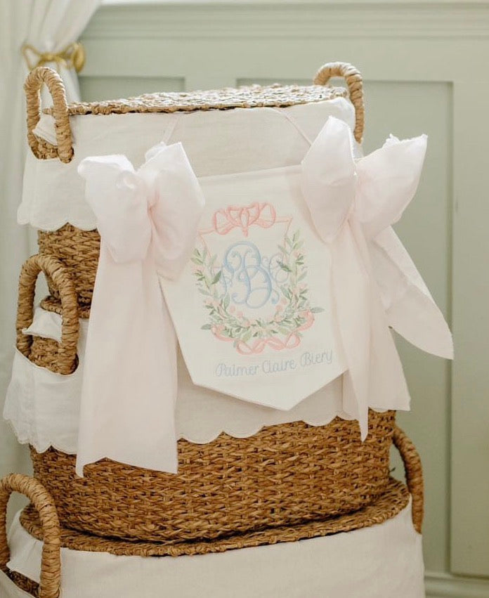 Baby Girl Banner with Berry Frame