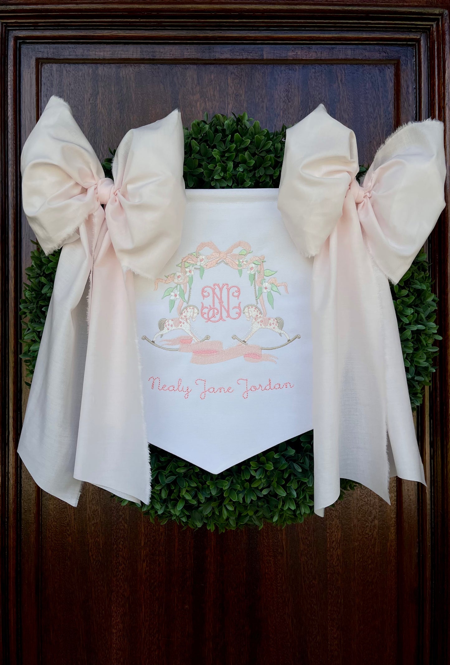 Baby Girl Rocking Horse Banner